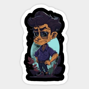 I Think You Should Leave Caricature Art Sticker